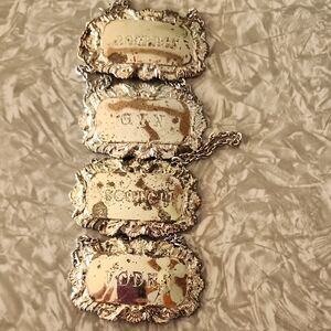 Elegant Silver Bar Label Set